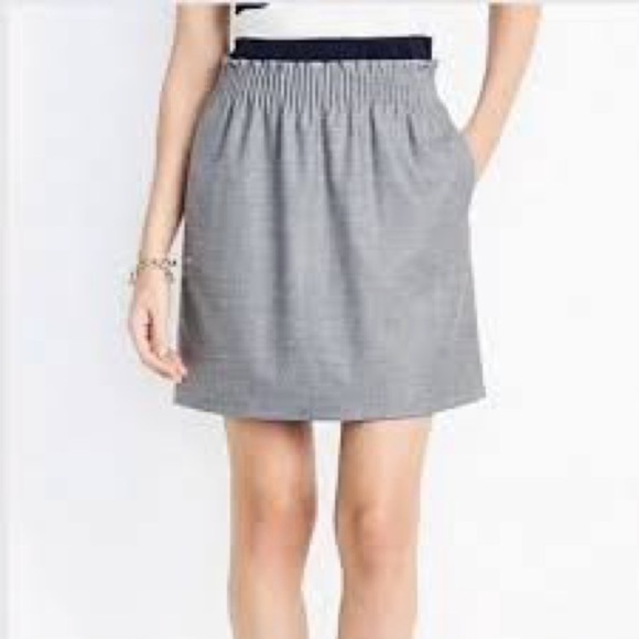 J. Crew Heather Gray A-Line Skirt - Picture 1 of 8